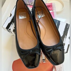 DV by dolce vita women Moxy-blackTweed Ballet Flats new in box